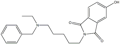 N-[5-(Ethylbenzylamino)pentyl]-5-(hydroxy)phthalimide 结构式