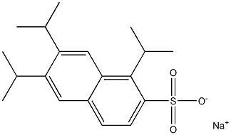 1,6,7-Triisopropyl-2-naphthalenesulfonic acid sodium salt 结构式