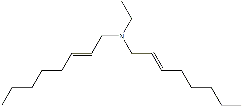 N-Ethyl-N,N-di(2-octenyl)amine 结构式