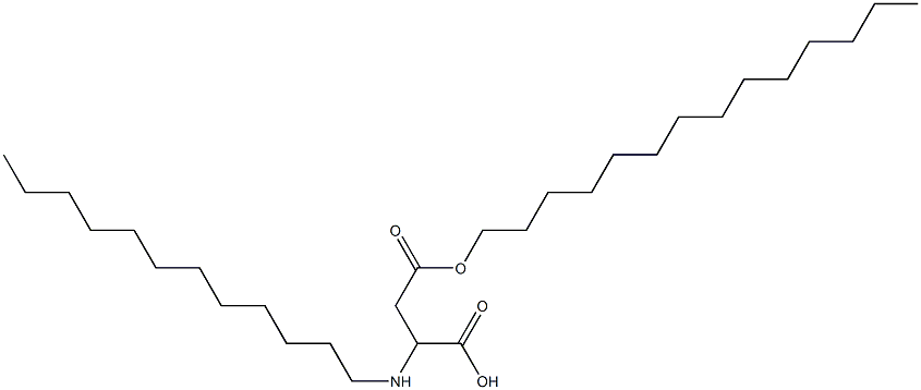 2-Dodecylamino-3-(tetradecyloxycarbonyl)propionic acid 结构式