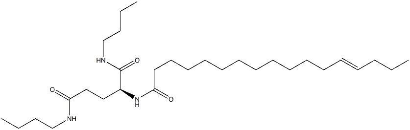 N2-(13-Heptadecenoyl)-N1,N5-dibutylglutaminamide 结构式