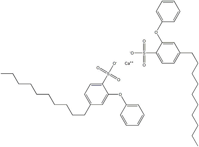 Bis(4-decyl-2-phenoxybenzenesulfonic acid)calcium salt 结构式