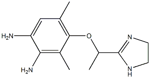 2-[1-(3,4-Diamino-2-methyl-6-methylphenoxy)ethyl]-2-imidazoline 结构式