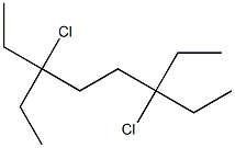 3,6-Dichloro-3,6-diethyloctane 结构式