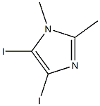 1,2-Dimethyl-4,5-diiodo-1H-imidazole 结构式
