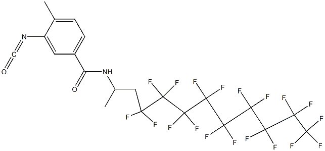 3-Isocyanato-4-methyl-N-[2-(nonadecafluorononyl)-1-methylethyl]benzamide 结构式