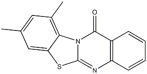 8,10-Dimethyl-12H-benzothiazolo[2,3-b]quinazolin-12-one 结构式