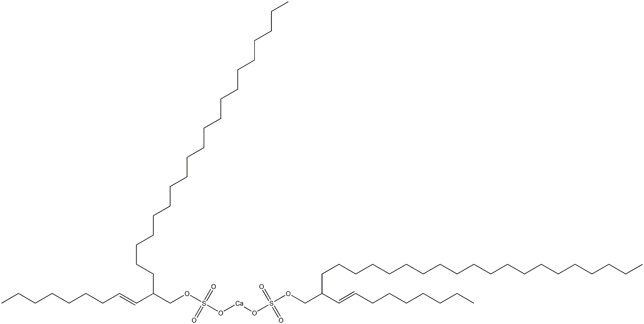 Bis[2-(1-nonenyl)docosyloxysulfonyloxy]calcium 结构式