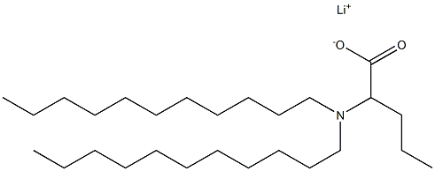 2-(Diundecylamino)valeric acid lithium salt 结构式