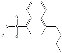 4-Butyl-1-naphthalenesulfonic acid potassium salt 结构式