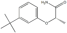 [S,(+)]-2-(m-tert-Butylphenoxy)propionamide 结构式