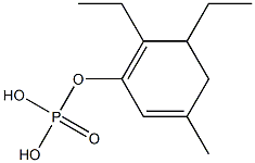 Phosphoric acid diethyl(5-methyl-1,5-cyclohexadienyl) ester 结构式