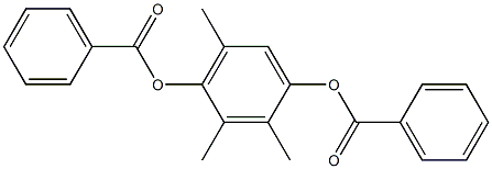 Bisbenzoic acid 2,3,5-trimethyl-1,4-phenylene ester 结构式