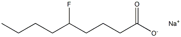 5-Fluoropelargonic acid sodium salt 结构式