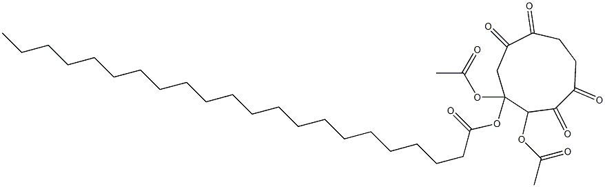 2,3-Bis(acetyloxy)-3-docosanoyloxy-1,5-dioxa-6,9-dioxocyclononane 结构式