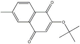 2-(tert-Butyloxy)-6-methyl-1,4-naphthoquinone 结构式