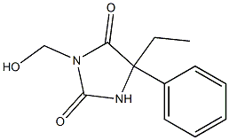 5-Ethyl-3-hydroxymethyl-5-phenylhydantoin 结构式