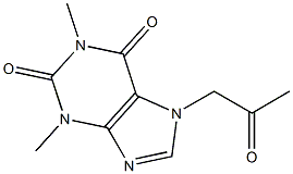 1,3-Dimethyl-7-acetonylxanthine 结构式