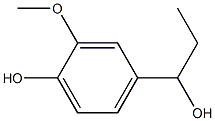 2-Methoxy-4-(1-hydroxypropyl)phenol 结构式