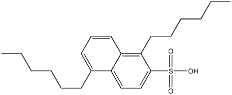 1,5-Dihexyl-2-naphthalenesulfonic acid 结构式