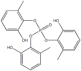 Phosphoric acid tri(2-hydroxy-6-methylphenyl) ester 结构式