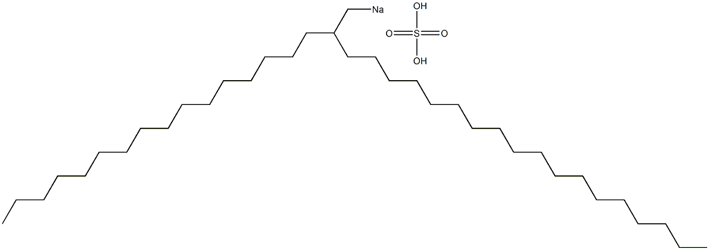 Sulfuric acid 2-hexadecylicosyl=sodium salt 结构式