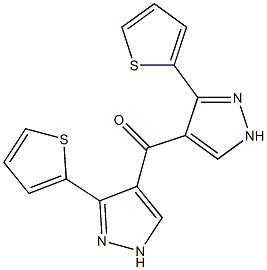 (2-Thienyl)(1H-pyrazol-4-yl) ketone 结构式