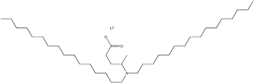 4-(Dihexadecylamino)valeric acid lithium salt 结构式