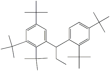 1-(2,3,5-Tri-tert-butylphenyl)-1-(2,4-di-tert-butylphenyl)propane 结构式