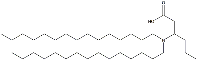 3-(Dipentadecylamino)hexanoic acid 结构式