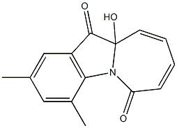 2,4-Dimethyl-10a-hydroxy-6H-azepino[1,2-a]indole-6,11(10aH)-dione 结构式