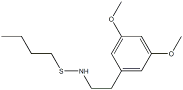 4-Butylthio-3,5-dimethoxyphenethylamine 结构式