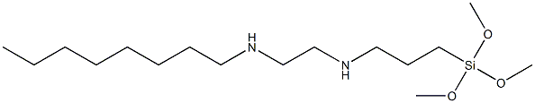 3-(Trimethoxysilyl)-N-[2-(octylamino)ethyl]propan-1-amine 结构式