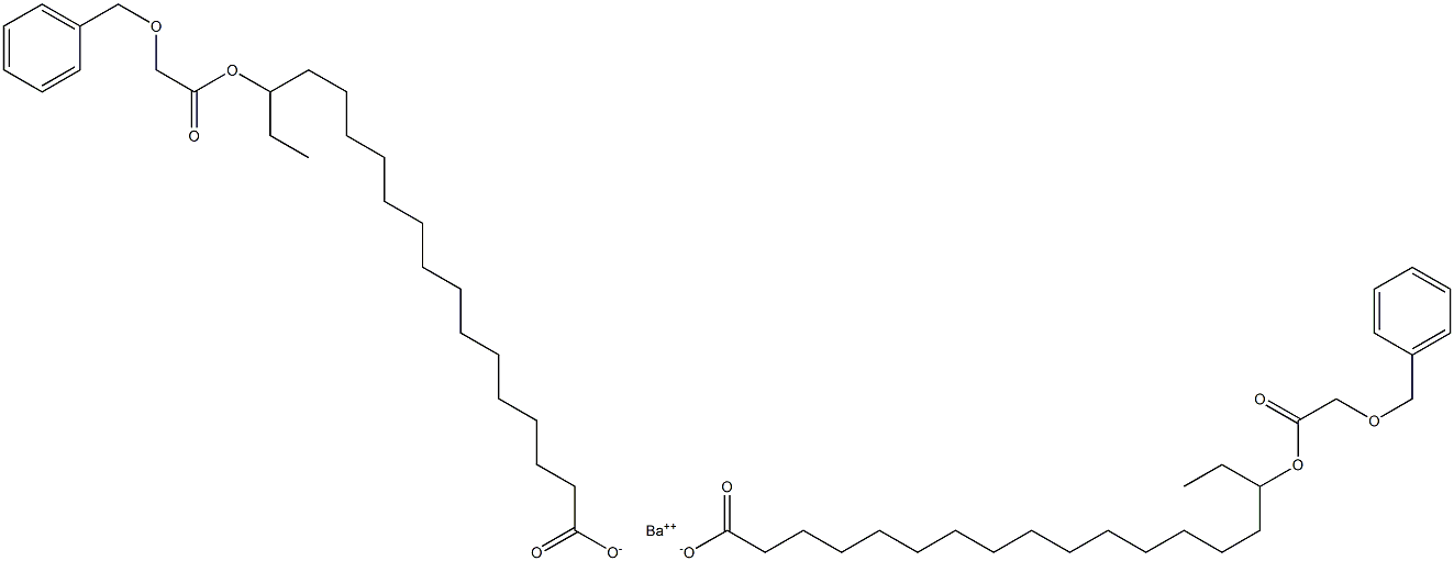 Bis[16-(benzyloxyacetoxy)stearic acid]barium salt 结构式