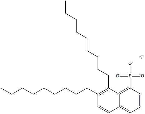 7,8-Dinonyl-1-naphthalenesulfonic acid potassium salt 结构式