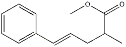 5-Phenyl-2-methyl-4-pentenoic acid methyl ester 结构式