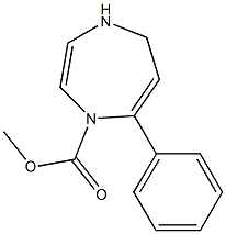 7-Phenyl-4,5-dihydro-1H-1,4-diazepine-1-carboxylic acid methyl ester 结构式