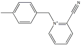 1-(4-Methylbenzyl)-2-cyanopyridinium 结构式