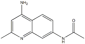 4-Amino-2-methyl-7-(acetylamino)quinoline 结构式