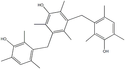 3,5-Bis(3-hydroxy-2,4,6-trimethylbenzyl)-2,4,6-trimethylphenol 结构式