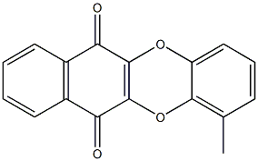 1-Methylbenzo[b]naphtho[2,3-e][1,4]dioxin-6,11-dione 结构式