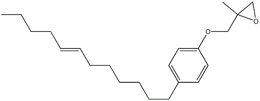 4-(7-Dodecenyl)phenyl 2-methylglycidyl ether 结构式