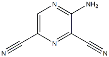 2-Aminopyrazine-3,5-dicarbonitrile 结构式