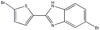 5-Bromo-2-(5-bromothiophen-2-yl)-1H-benzimidazole 结构式