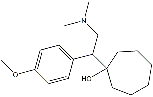 1-[1-(4-Methoxyphenyl)-2-dimethylaminoethyl]cycloheptanol 结构式