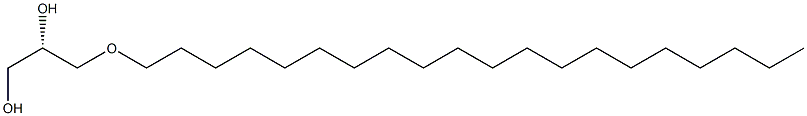 [S,(+)]-3-Icosyloxy-1,2-propanediol 结构式