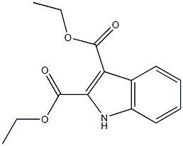 1H-Indole-2,3-dicarboxylic acid diethyl ester 结构式