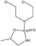 2-[Bis(2-chloroethyl)amino]-5-methyl-1,3,2-oxazaphospholidine 2-sulfide 结构式