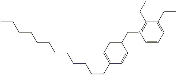1-(4-Dodecylbenzyl)-2,3-diethylpyridinium 结构式