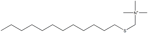 (Dodecylthio)-N,N,N-trimethylmethanaminium 结构式
